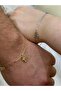 Double Letter Steel Lover Heart Bracelet - 2 Pieces - 2