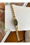 Vintage Retro Inside Green Gold Women's Wristwatch - 5