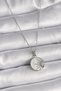 316l Steel Silver Color Chain White Pearlescent Sunset Model Women's Necklace