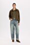 Crop Shirt Collar Snap Pocket Suede Shirt Jacket B2983Ax24Wn - 2