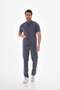 Men's Surgical Suit Scrubs with Lycra Smoked Judge Collar Snap Detail