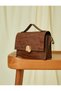 Shoulder Bag Crocodile Faux Leather