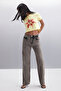 Ignacio Women's 100% Cotton Crop Yellow T-Shirt - 6