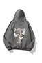 Unisex Oversize Sweatshirt Hoodie Problems Sculpture Printed Smoked – Hooded, Kangaroo Pocket, 3 Threads