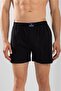 Men's Cotton Comfortable Cut Towel Waist Boxer Black - 2