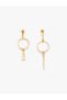 Asymmetrical Earrings with Geometric Detail