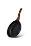 Frying Pan 20cm, Non-Stick Marble Coating Aluminum Fry Pan, Induction Bottom Bakelite Handle
