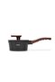 Aluminum Saucepan 1.2L w/ Glass Lid, Non-Stick Marble Coating 16x8cm, Induction Bottom - 2