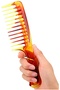 Antistatic Hair Lightening Comb Wide Toothed Hair Comb Custom Colors - 6