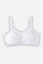 Young Girl Thin Rope Strap Padded Half Tank Bra 4408 White - 2