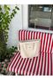 Canvas Snap Bag Adjustable Cross Strap Women's Hand and Shoulder Bag L:30 E:35 W:10 cm - 3