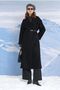 Long Felt Coat Black - 3