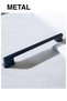 Black Metal Aluminum Kulb Cabinet Drawer Furniture Kitchen Bathroom Handle 192mm - 8