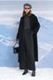 Long Felt Coat Black - 2