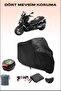 Black Bmw C 400 X Rear Bag Compatible Motorcycle Tarpaulin Waterproof Durable Fabric