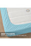 Single-Striped Fitted Sheet Set - Premium and Durable Quality, Deep Pocket for a Perfect Fit - 6