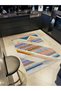 Barcelona Collection Multicolored Mixed Shapes Patterned Modern Decorative Carpet Barcelona65 - 2