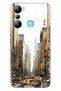 Infinix Hot 20I Case Silicone Patterned Illustrated Uv Cover Newyork Traffic - 2