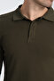 Men's Regular Fit Polo Collar Basic Sweatshirt with Drop Knit - 7