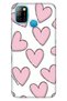 Infinix Smart 5 Case Silicone Tioserisi Patterned Illustrated - Pink Striped Hearts