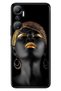 Infinix Hot 20 Case with Camera Protection Silicone Pictorial Uv Cover African Girl