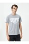 Slogan Printed T-Shirt Slim Fit Crew Neck Short Sleeve - 3