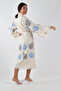 Kimono Kaftan Cotton Printed Belted 1 Piece Unisex Muslin Fabric Peshtemal Bathrobe - 8