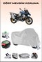 Rear Bag and Lock Compatible Grey Motorcycle Tarpaulin for Bmw R 1250 Gs Adventure, Secure