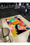 Barcelona Collection Multicolored Toucan Parrots Patterned Modern Decorative Carpet Barcelona69 - 2