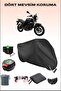 Back Bag and Lock Compatible Motorcycle Tarpaulin for Black Mondial 250 Mr Destro, Secure