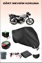 Black Kuba Back Bag and Lock Compatible Motorcycle Tarpaulin for Cheetah 180-Fc, Safe