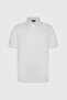 Men's White 100% Cotton Slim Fit Slim Fit Polo Neck T-Shirt - 6