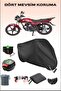 Backpack and Lock Compatible Motorcycle Tarpaulin for Black Mondial 100 Superboy I, Safe
