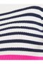 Women's Pink Striped Sweater 9YAL98144OT - 6