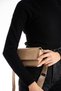 Mink Patent Leather Women's Shoulder and Crossbody Bag Size 11X18 - 3