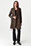 Women's Buttoned Belted Jacket