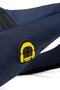 Unisex Impertex Fabric Waterproof Shoulder and Waist Bag with Headphone Outlet Cross Strap Navy Blue - 6