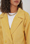 9113 Oversize Wide Cut Wool Long Stamp Coat - Yellow - 5