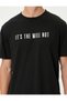 Cotton Short Sleeve Slogan Printed Crew Neck T-Shirt - 5