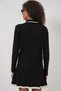 15907 Women's Polo Neck Sweater Skirt Knitwear Double Set - Black - 5