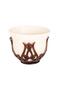 Mirra Coffee Presentation Set 6 Pieces Mirra and Zamzam Set Arabic Coffee Espresso Cup Porcelain Copper - 3