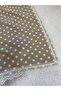 Beige and White Picnic Mat - Stain-Proof, Polka Dot Pattern, Tableware Cloth, 160X160 - 4