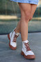 CANDY Lace-Up Stone Detail Boots - 3