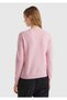 Women's Pink Crew Neck 100% Merino Sweater - 3