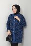 Women's Leopard Patterned Knitwear Cardigan - 3