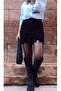 Back Skirt Look Double Slit Shorts Skirt