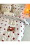 SINGLE PERSON RED HEARTED Duvet Cover Set (WITHOUT BEAUTY) - 3