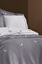 7 Pieces 100% Cotton 3D Butterfly Pattern and Pleated Double Duvet Cover Set - 3
