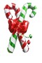 Red Green Walking Stick Foil Balloon Christmas Foil Balloon - 2