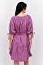 Women Solid A-Line Dress, Purple - 3
